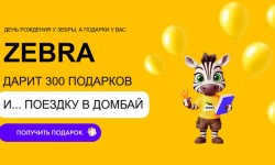 Акция «Зебра дарит подарки» в торговой сети ZEBRA