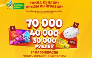 Рекламная игра Грошык «Шчаслівы кошык (Счастливая корзина)»