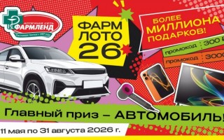 Как принять участие в акции «ФАРМЛОТО-26» от Фармленд и выиграть автомобиль