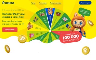 Акция «Колесо фортуны» в Ленте