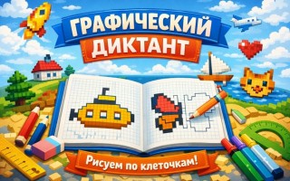 Графический диктант по клеточкам: примеры для дошкольников и школьников