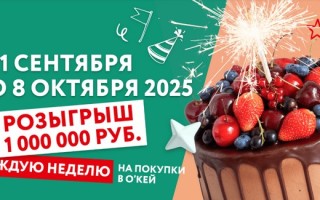 Акция «Розыгрыш подарков в день рождения О’КЕЙ»