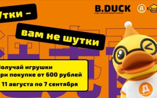 Акция «Утки Прилипалы» в сети магазинов «Дикси»