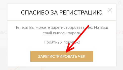 зарегистрировать чек