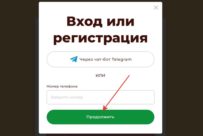 вход или регистрация