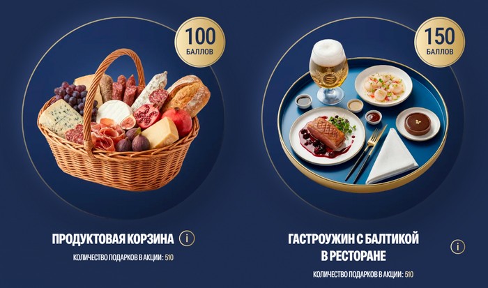 главные призы балтика