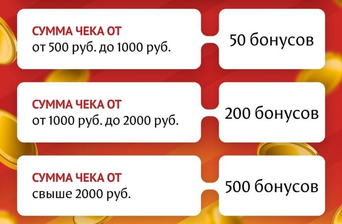 дополнительные начисления бонусов