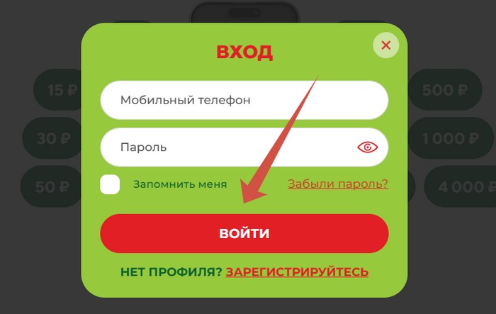 вход в личный кабинет чабан промо