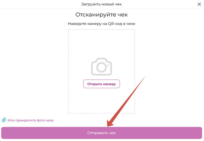 загрузка чека луч промо