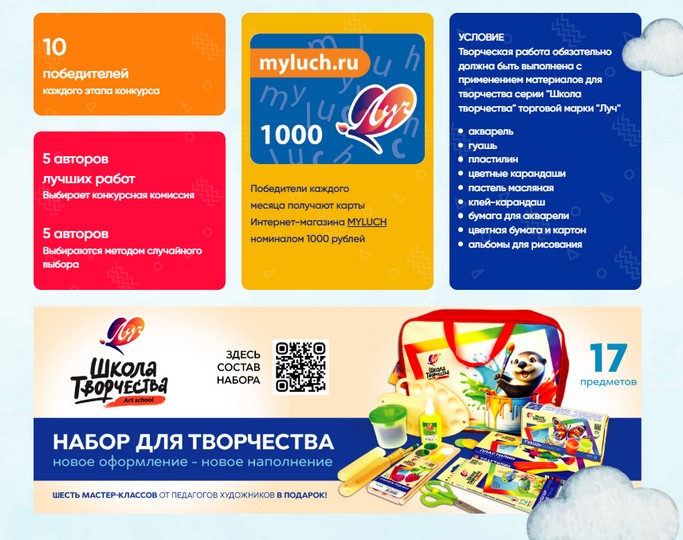призы в конкурсе луч