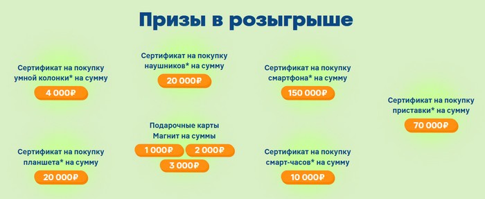 призы в розыгрыше магнит зверятыши
