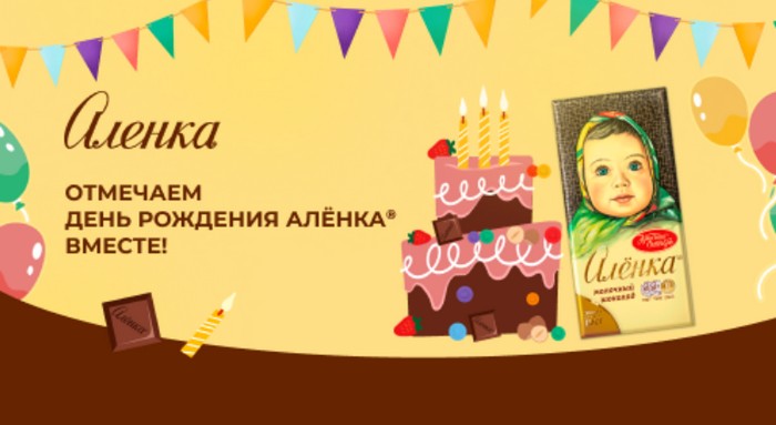 Акция «Отмечаем День Рождения Алёнка вместе!»