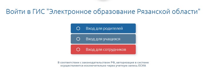 вход в электронный дневник рязани