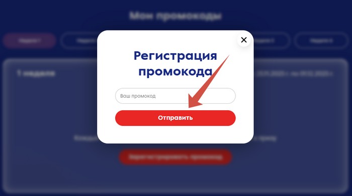 регистрация промокода на blogers.5ka.ru