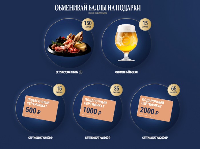 призы балтика за баллы