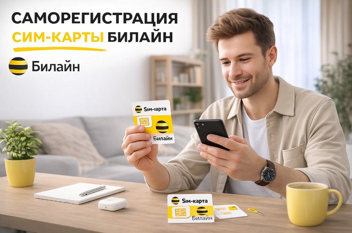 саморегистрация сим карты билайн