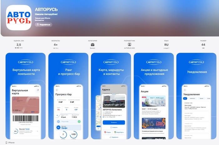 приложение авторусь