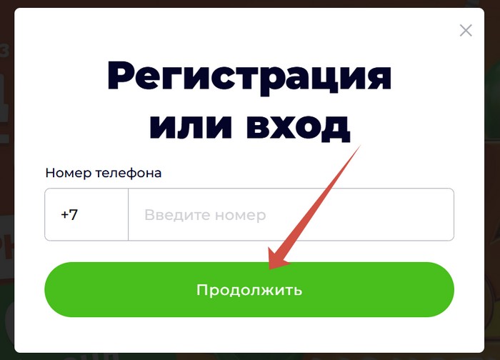 регистрация или вход в личный кабинет акции монетка