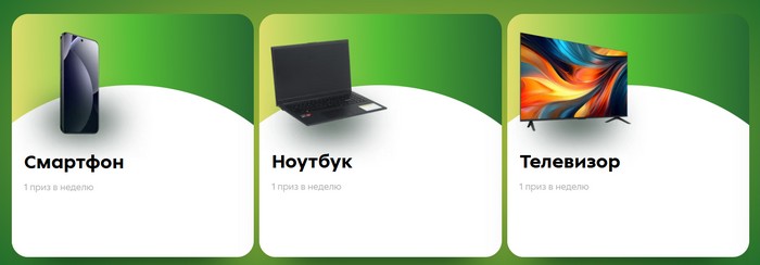 еженедельные призы пятерочка