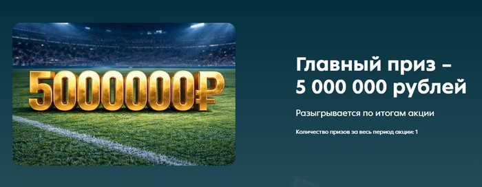 главный приз акции Поле призов с Пятёрочкой