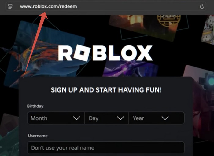 Roblox.com redeem