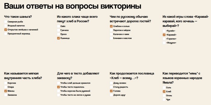 вопросы и ответы викторины хлеб ямала